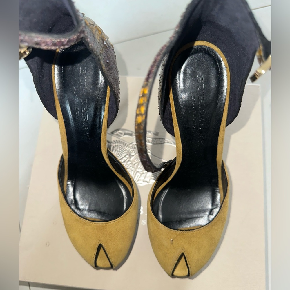 Burberry framed snake ravenson 130 platform sandal size 37.5 - Picture 3 of 5